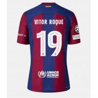 Barcelona Vitor Roque #19 Hemmatröja 2023-24 Korta ärmar